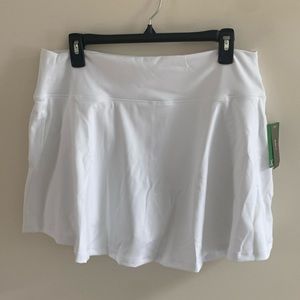 J. Crew White Cloudstretch Sports Athletic Skirt Skort XL